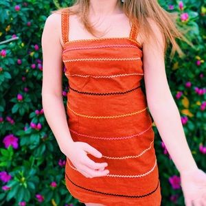 Orange Mini Dress